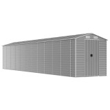 Cumpara ieftin Sopron de gradina gri deschis 191x980x198 cm, otel galvanizat