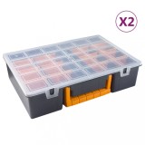 Cumpara ieftin Cutii sortare/separatoare detașabile,2 buc,360x250x85 mm PP