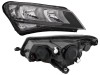 Far SKODA SUPERB (3V), 05.2015-06.2024, partea dreapta, cu daytime running light; H7+H7+PW24W+PWY24W; electrical; halogen,