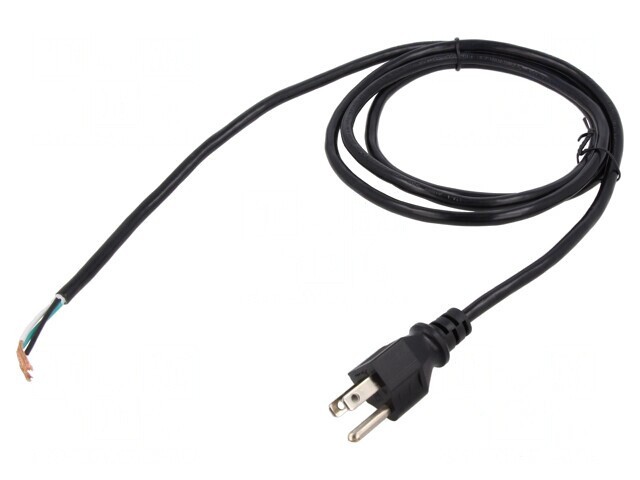 Cablu Alimentare NEMA 5-15 1.8m Negru 10A
