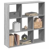 VidaXL Bibliotecă/separator cameră gri sonoma 102x29x103,5 cm lemn