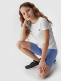 Colanți ciclism din tricot pentru fete - denim, 4F Sportswear