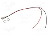 Lampă LED convex galbenă 2VDC &Oslash;8mm MPC metal BIVAR