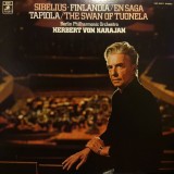 Vinil LP # "Japan Press" Sibelius* / Herbert von Karajan, Berlin Philharmonic Orchestra* &lrm;&ndash; Finlandia, En Saga, Tapiola, The Swan of Tuonela (EX)