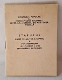 Consiliul popular al Municipiului Bucuresti - oficiul de asistenta sociala - Statutul casei de ajutor reciproc din sectorul 4 Bucuresti, anii 1970