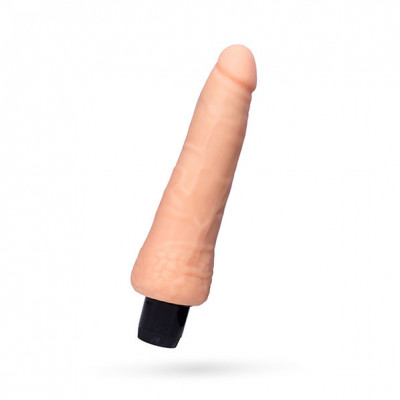 Vibrator Realist Lank Multispeed TPE Natural 20.5 cm foto