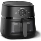 Friteuza cu aer cald Philips Airfryer Seria 2000 NA230/00, Compact Digital, 1700 W, capacitate 6.2 l / 0,8 kg, afisaj digital, fereastra, 13-in-1 func