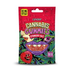 Jeleuri cu ulei de canepa , Euphoria, Strawberry Haze, 50g