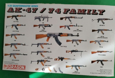 Kit AK-47/ 74 FAMILY - DRAGON Cod 3802 Scara 1/35 Număr piese 39 DIORAMA MACHETA FIGURINE ARME ASAMBLARE HOBBY WWII SOLDAȚI GERMANI AMERICANI RUȘI foto