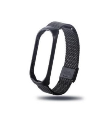 Curea din metal pentru Xiaomi Band 3, 4, negru - 650169 foto