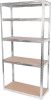 Reg&aacute;l Racks RAT40 MS, kovov&yacute;, MDF, 5 pol&iacute;c, 1800x900x400 mm, max. 175 kg/polica