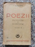 Poezii Vol. 2 V. Alecsandri - Cartea Romaneasca, Editie 1940, Limba Romana