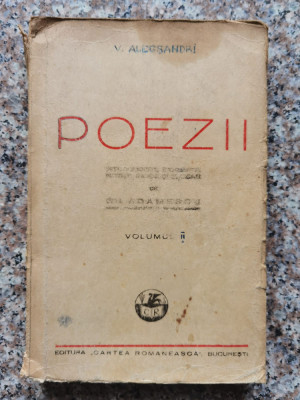 Poezii Volumul 2 - V. Alecsandri , B171 foto