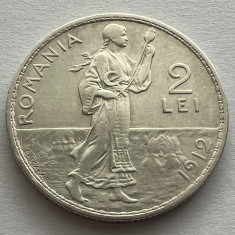 2 Lei 1912, Argint, Carol I, Romania