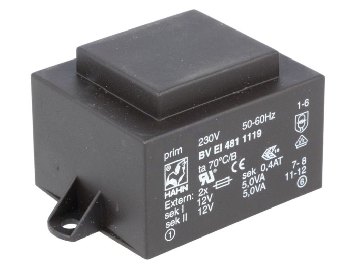 Transformator PCB &icirc;ncapsulat 10VA 230V