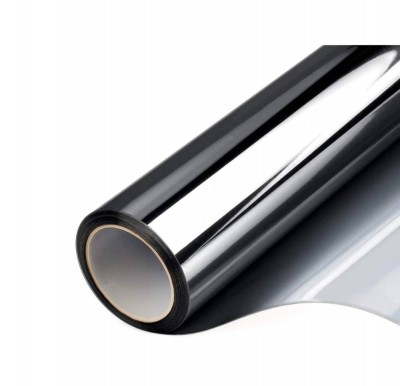 Rola folie 30m geamuri premium silver cromata 35% reflectorizanta argintie, anti-zgariere foto