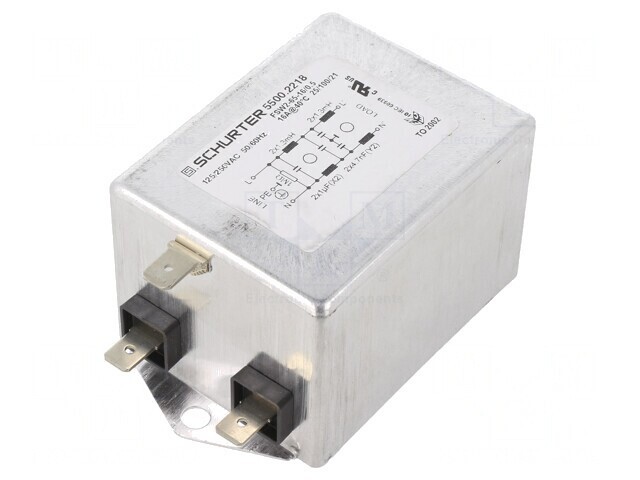 Filtru anti-interferențe 250VAC 1uF 4,7nF 1,3mH 1m&Omega;