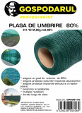 Plasa de umbrire ,2X10 M,80g/m2,80% PowerTool TopQuality