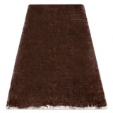Covor modern de spălat LAPIN shaggy, antiderapant fildeș / ciocolată, 180x270 cm