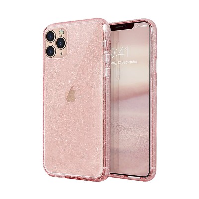 Husa Plastic - TPU UNIQ Lifepro Tinsel pentru Apple iPhone 11 Pro, Roz foto