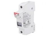 Clema siguranțe cilindrice 32A 10,3x38mm pentru șină DIN
