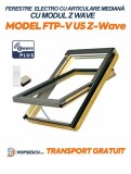 Fereastra electro cu articulare mediana, Fakro, cu modul Z-WAVE FTP-V U5