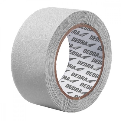 Banda anti-alunecare 50mm x 5m, transparenta adeziva pentru scari si trepte de Interior si exterior, aplicare pe metal, lemn, gresie, ciment foto