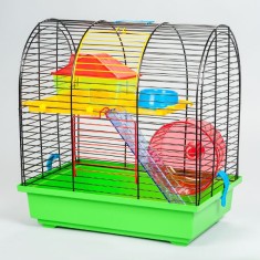 GRIM II cusca pentru hamster cu accesorii din plastic foto