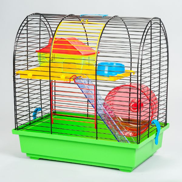 GRIM II cuşcă pentru hamster cu accesorii din plastic