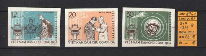 Vietnam, 1962 | Vizita cosmonautului Gherman Titov - Cosmos | NDT - MNH | aph