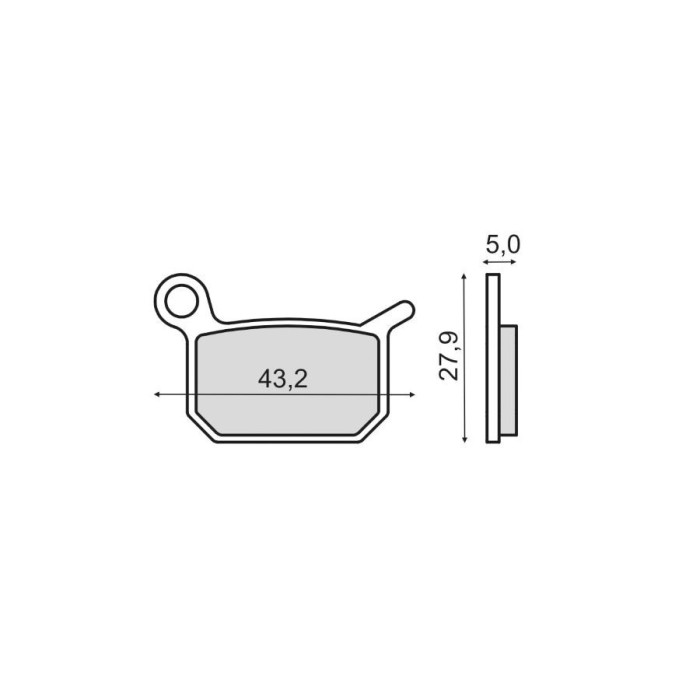 MBS Placute frana sinter KTM SX 65 spate, Cod Produs: 225103223RM