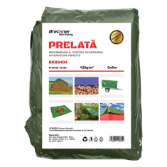 Prelata cu ochiuri de prindere 120g/m2 verde 5x8m Breckner Germany foto