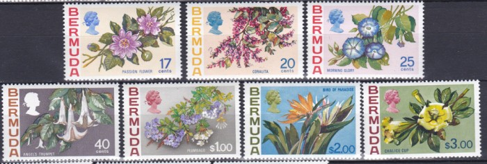 DB1 Flora Flori 1975 Bermuda 7 v. MNH