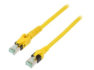 Patch cord S/FTP Cat 6a 20m Galben foto