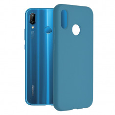 Husa pentru Huawei P20 Lite, Techsuit Soft Edge Silicone, Denim Blue foto