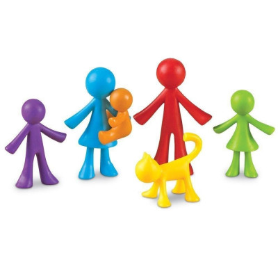 Set pentru sortat si numarat - Familia mea (72 piese) PlayLearn Toys foto