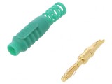 Mufă Banană 2mm Verde 10A 30VAC 60VDC Lipită, CLIFF