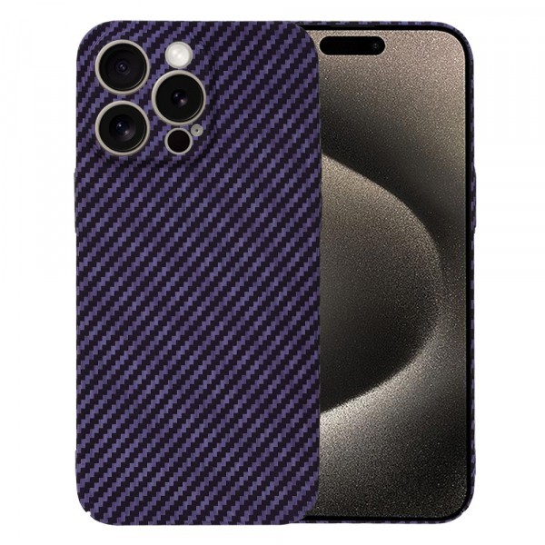 Husa pentru Apple iPhone 15 Pro Max, Techsuit, Carbonite FiberShell, Mov