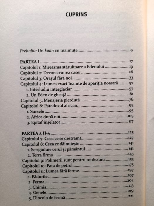 Lumea fara noi (carte stiintifica, Ed. Sapiens)