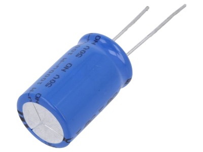 Condensator electrolitic THT 1mF 50VDC foto