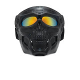 Masca protectie fata din plastic dur-moto-airsoft + lentila heliomata