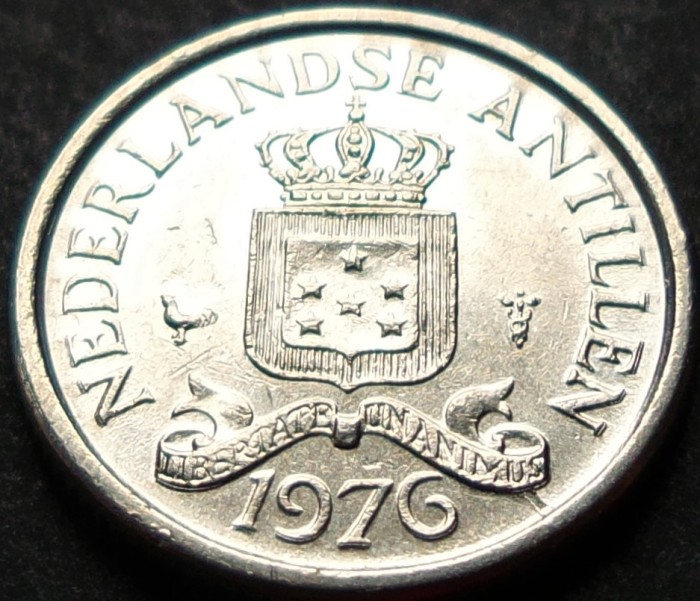 Moneda exotica 10 CENTI - ANTILELE OLANDEZE (Caraibe), anul 1976 * cod 5217
