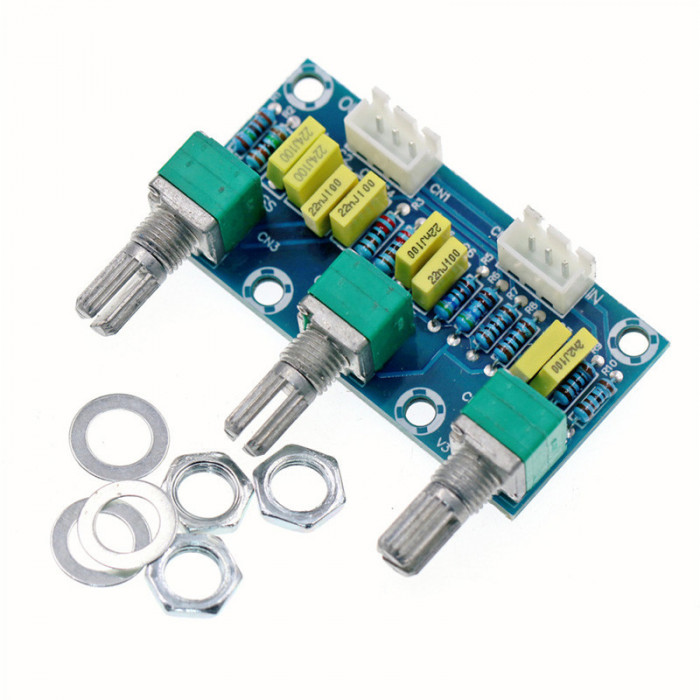 Modul preamplificator pentru control volum inalte si joase, XH-M802