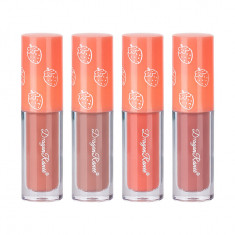 Set 4 Rujuri Lichide Mate Ranee Matte Lipstick, Strawberry, A