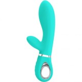 PRETTY LOVE - THOMAS MULTIFUNCTION G-SPOT VIBRATOR AQUA GREEN, PRETTY LOVE FLIRTATION