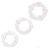 Vizita Extraterestră - Set 3 inele penis de silicon cu bile