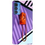 Husa compatibila cu Motorola G100 model Retro red phone, Silicon, TPU, Viceversa, Transparent, Carcasa