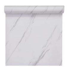 Folie Autoadeziva Marmura Alba 60x300 cm , Design Elegant pentru Bucatarie si Mobilier