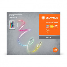 Kit Banda LED RGB Ledvance FLEX cu Telecomanda, 14W, 220-240V, 1300 lm, lumina