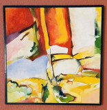 Picturi panza George Ostafi - 1 x 1 m, Abstract, Ulei